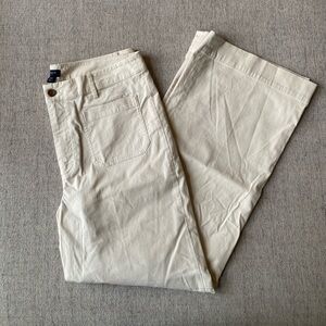 J. Crew Factory Lizzie High-Rise Wide Leg Linen-Cotton Blend Pant | Size 32